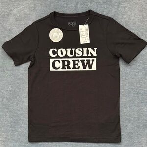 The Children's Place Black 'Cousin Crew' Kids T-Shirt, 5T, New with Tags